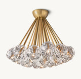BOULE DE CRISTAL CLEAR GLASS FLUSHMOUNT 24"