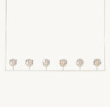 BOULE DE CRISTAL CLEAR GLASS LINEAR CHANDELIER 60"