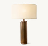 CYLINDRICAL COLUMN TABLE LAMP