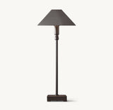 PYRAMID METAL SHADE TELESCOPING TABLE LAMP