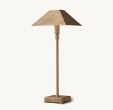 PYRAMID METAL SHADE TELESCOPING TABLE LAMP