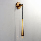 Arrow Crystal Sconce Brass