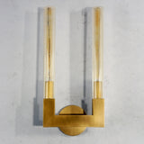 Crown Double Sconce Brass