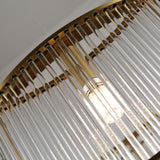 240 Glasses Chandelier 6 Light Brass