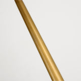 Arrow Crystal Large Pendant Brass