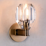 Charles Crystal Wall Sconce Brass