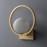 Lunar Wall Sconce Brass