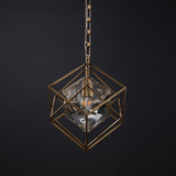 Callahan Single Crystal Brass Pendant