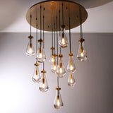 Rachael Round Chandelier 36" Brass